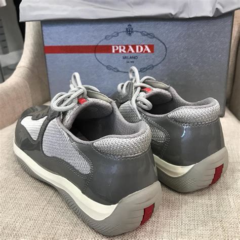 grey prada trainers